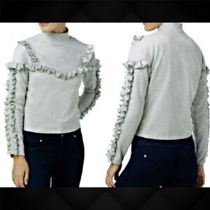 𝅺🌼nwt Buffalo Ripley Ruffled Mock-Neck Top🌼